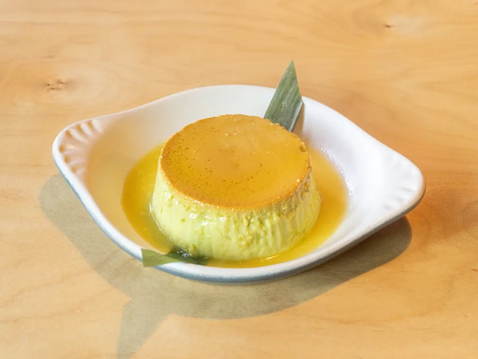 Buko Pandan (Coconut) Flan