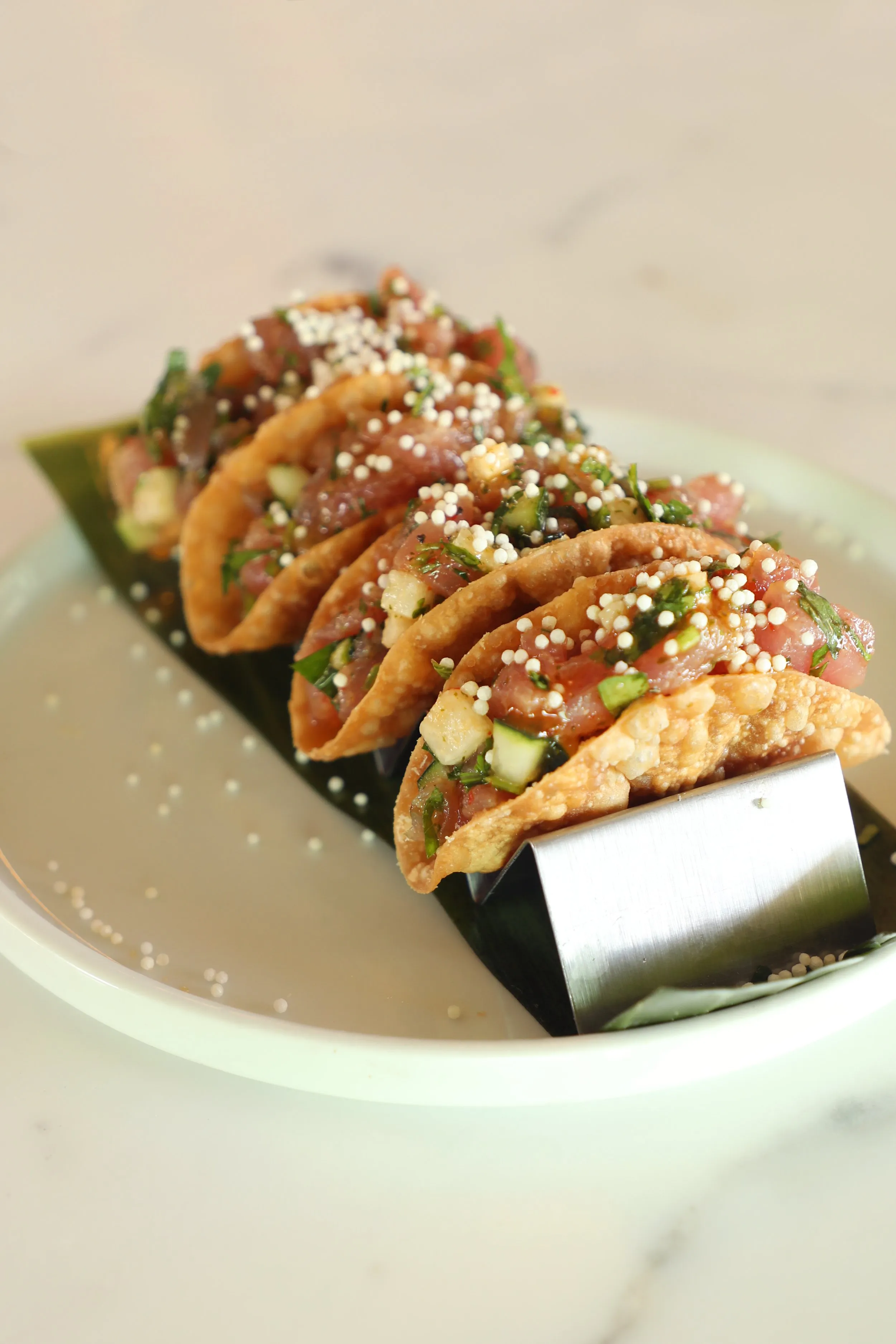 Crispy Ahi Tuna Tacos