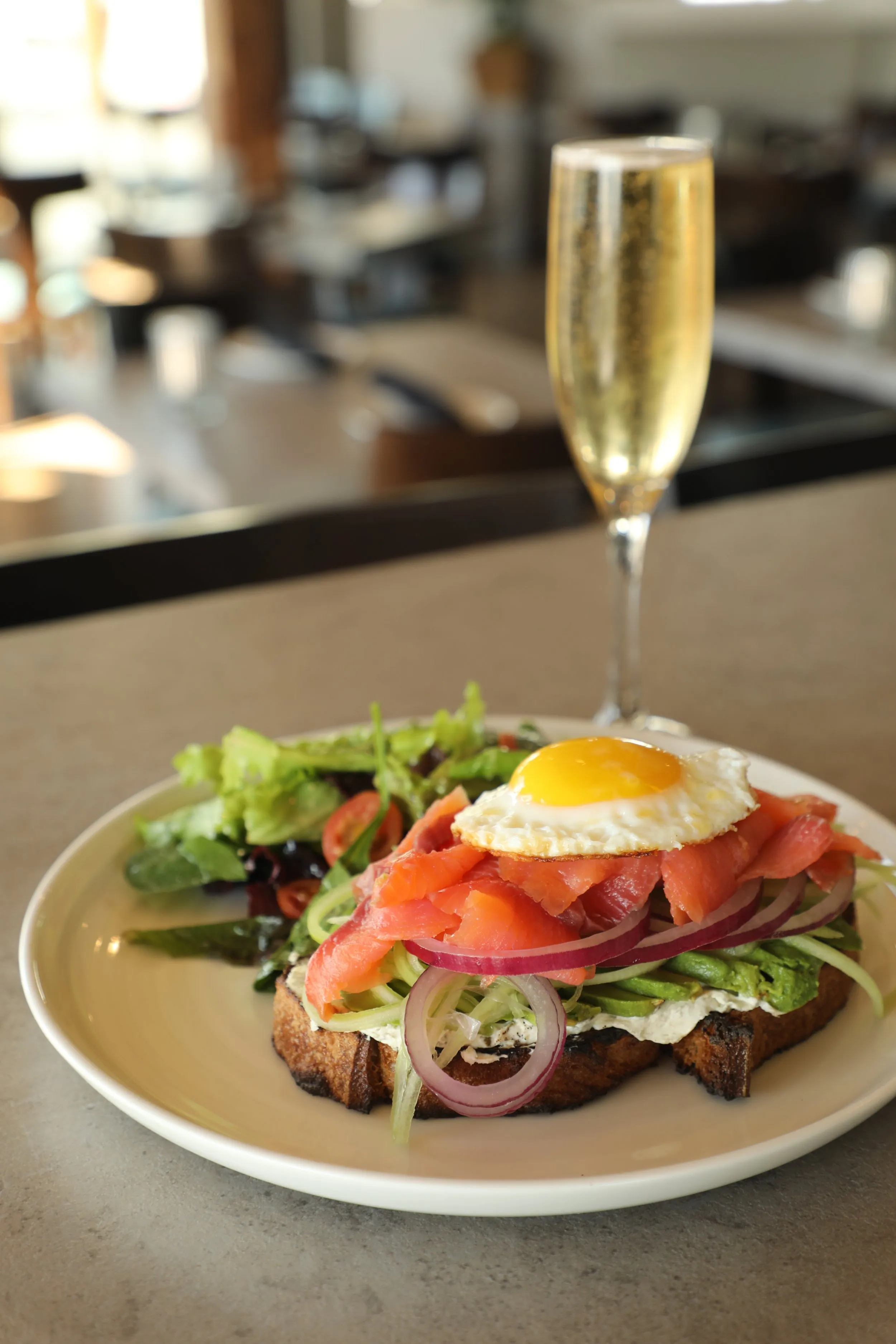 Smoked Salmon on Toast