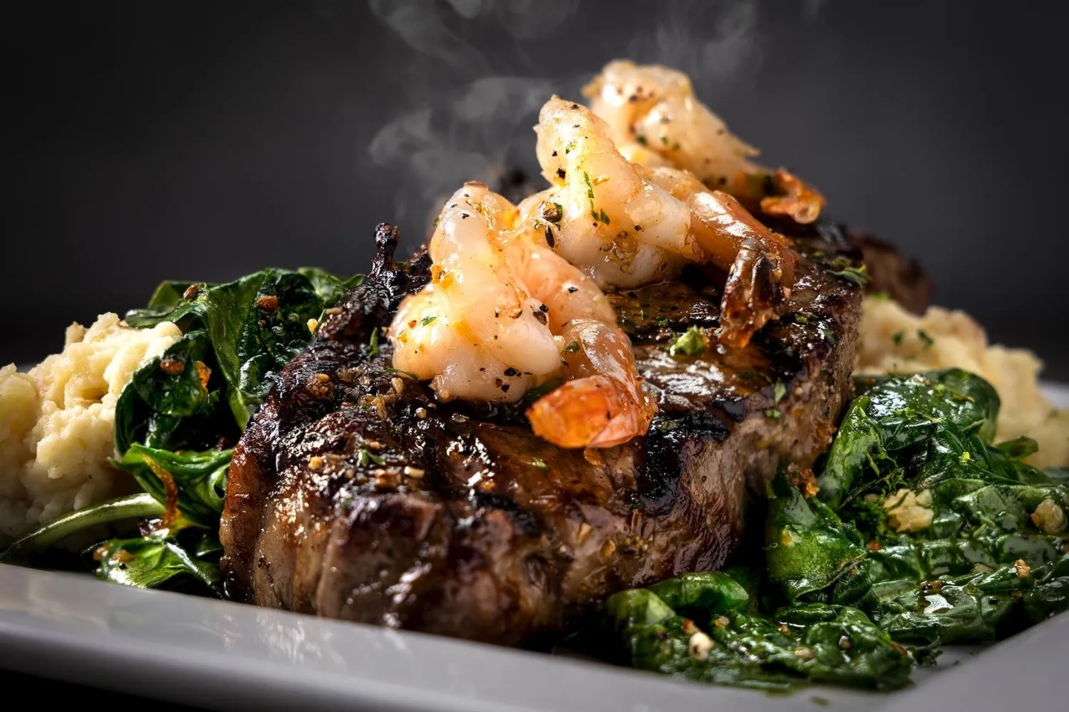 The Lads' Steak & Shrimp