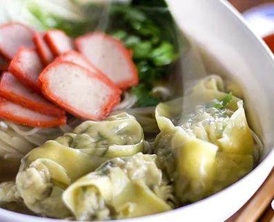 Shrimp Wonton with BBQ Pork