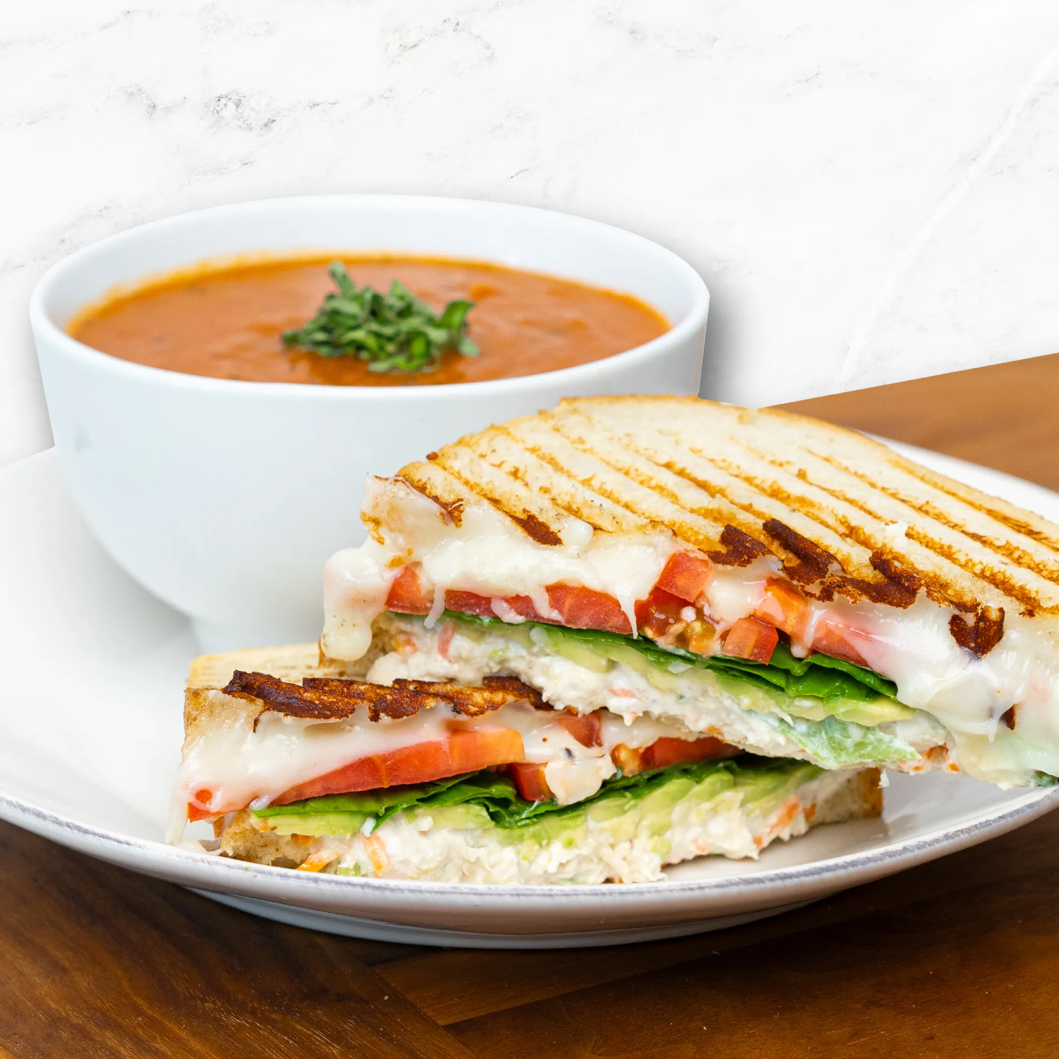 Chicken Salad Avocado Panini