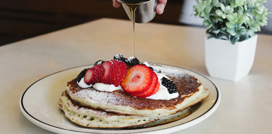 Triple Stack Malted Buttermilk Pancakes