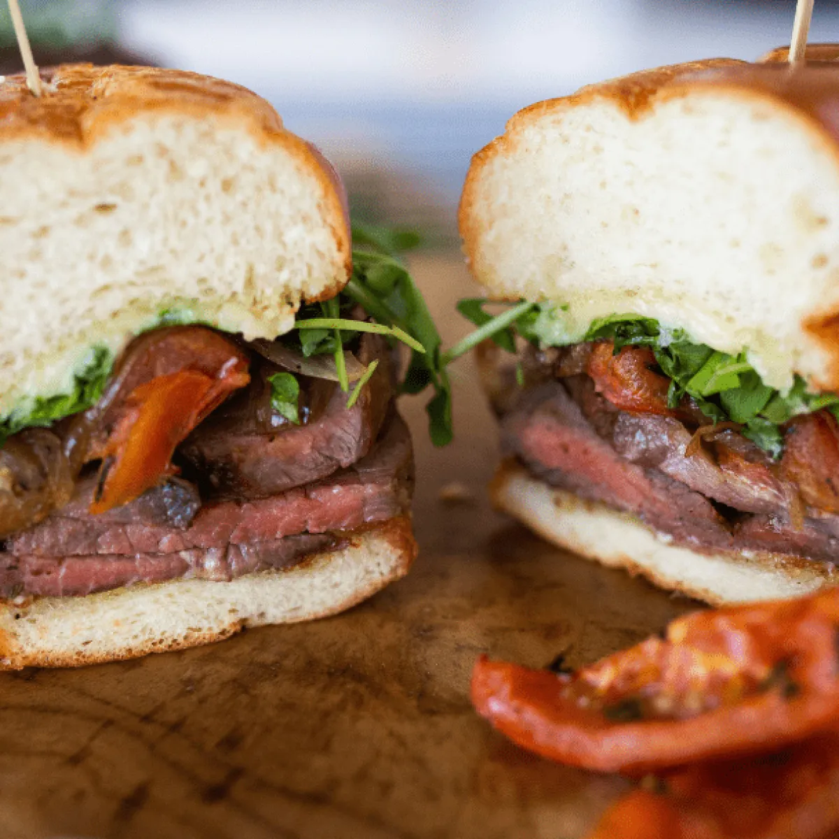 Grilled Striploin Steak Sandwich