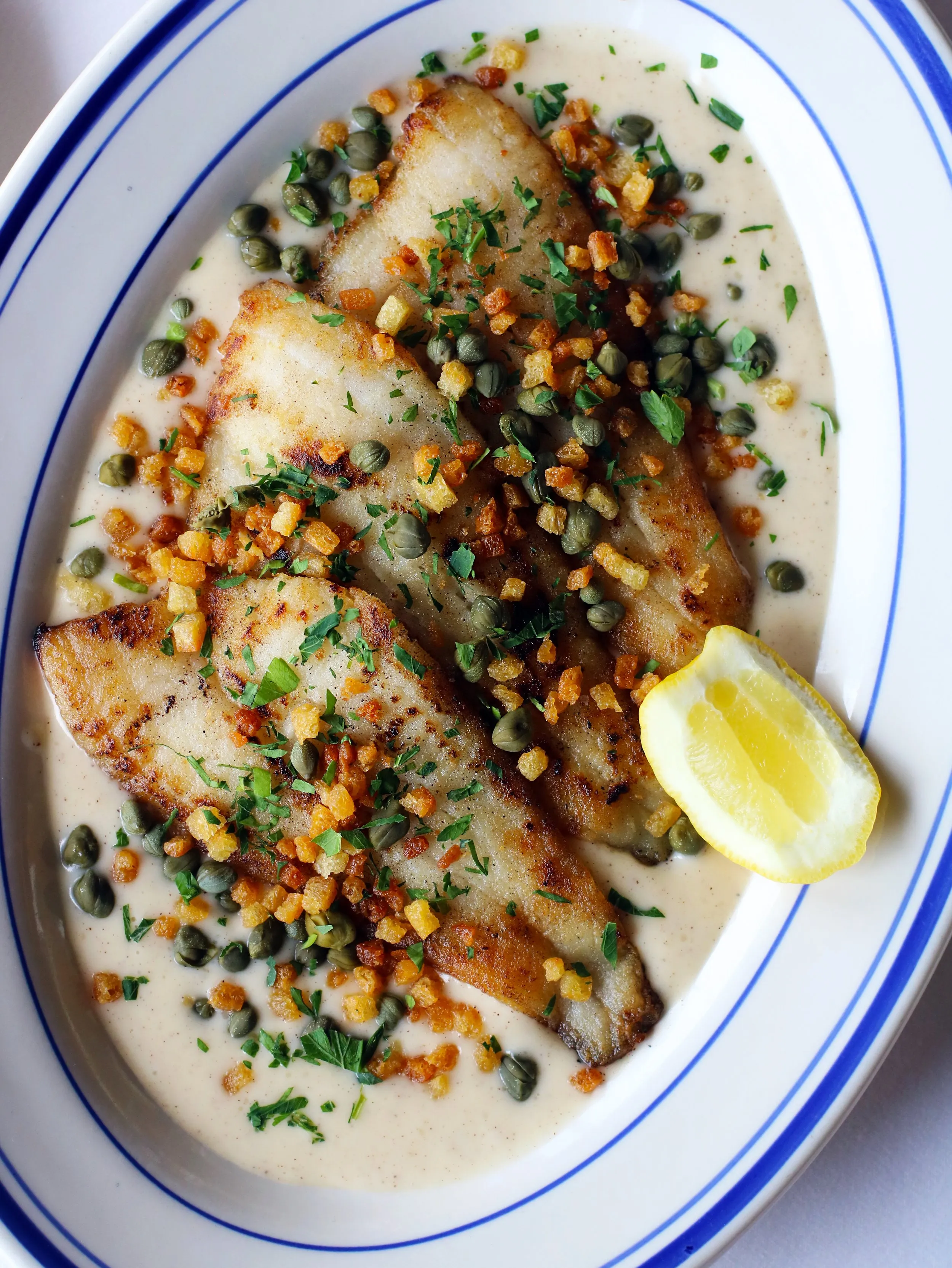 Sand Dabs Grenobloise
