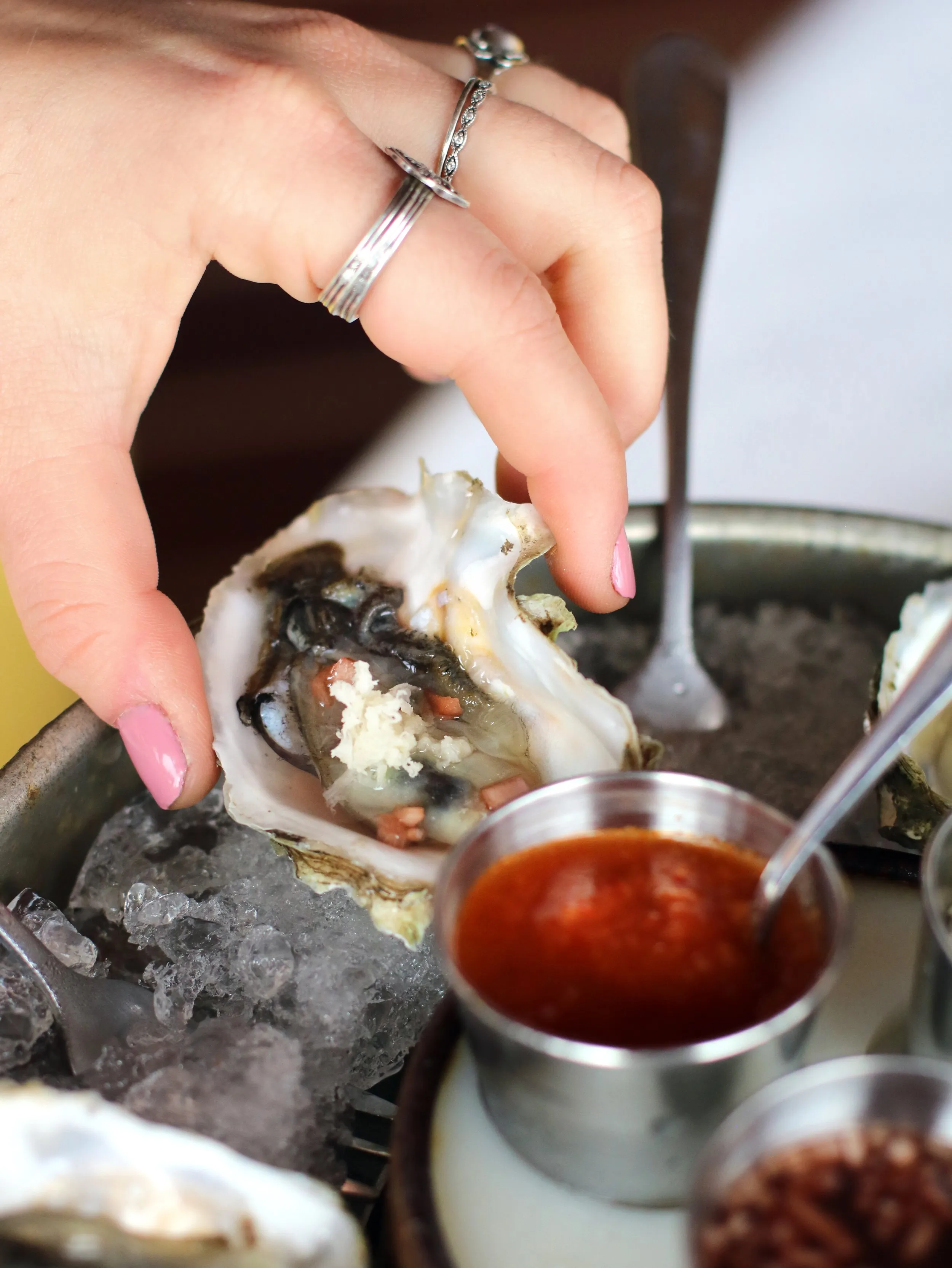 Oysters on-the-Half Shell