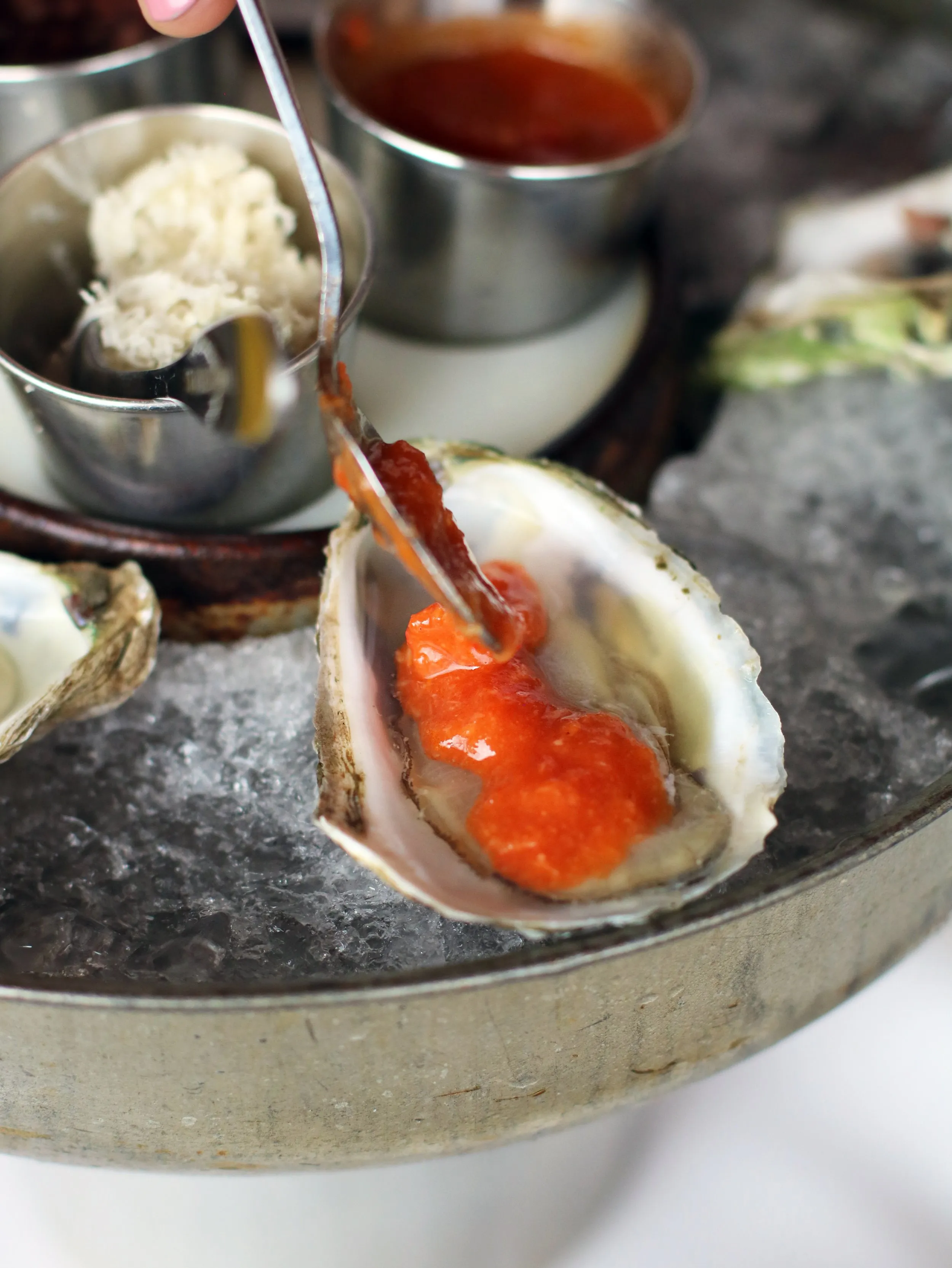 Oyster on-the-half-shell
