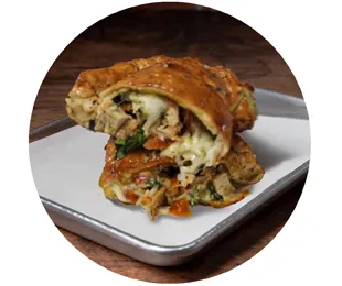 Pesto Chicken Calzone