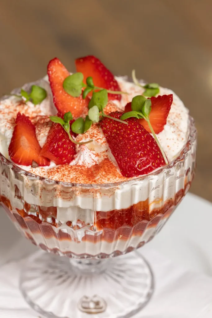 Strawberry 60th Anniversary Dessert