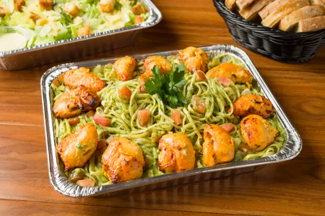 Family Chicken Pesto Linguine
