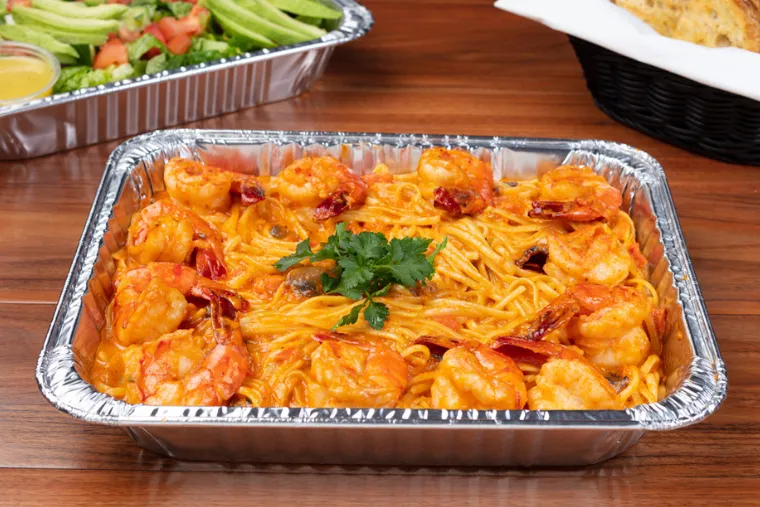 Family Spicy Prawn Linguine