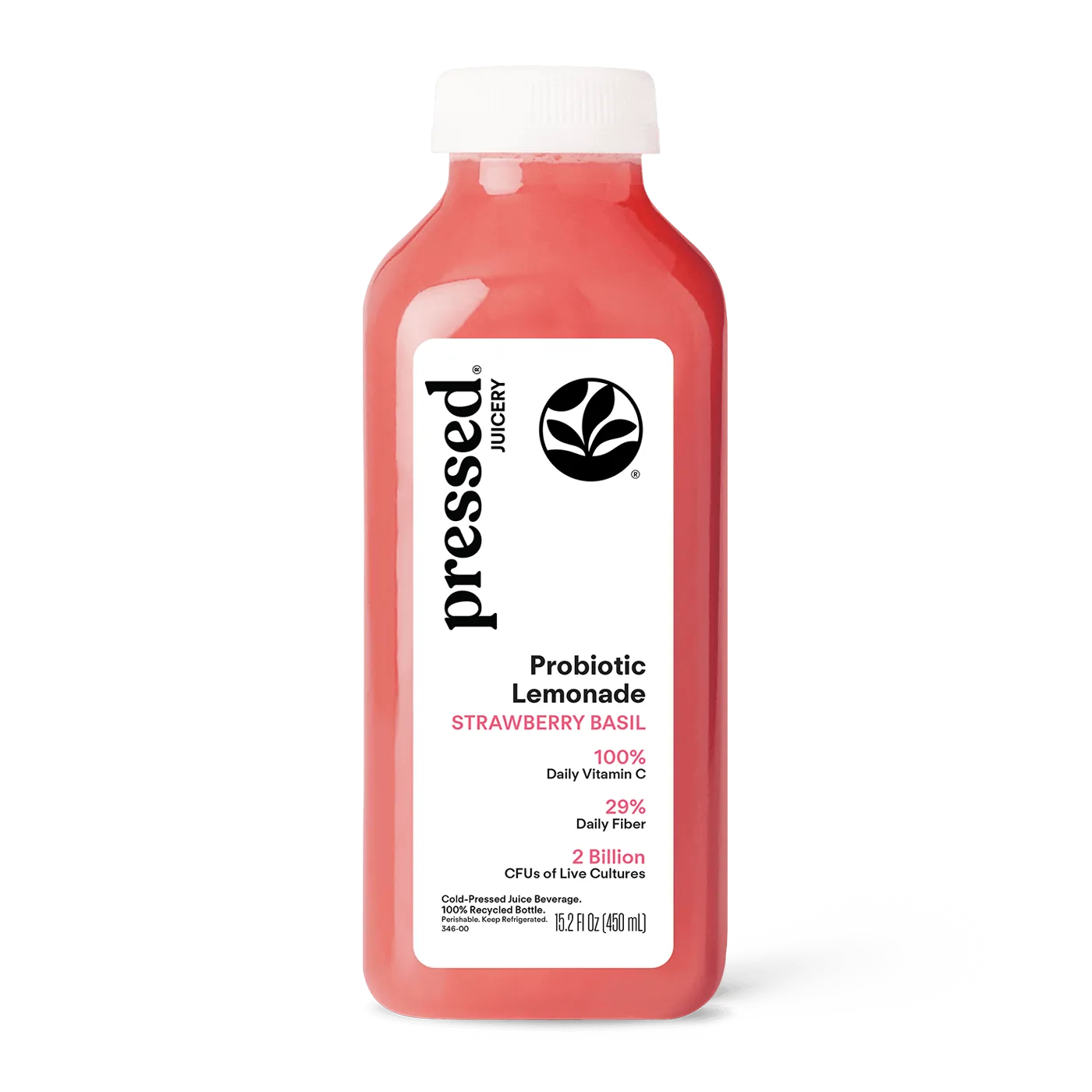Strawberry Basil Probiotic Lemonade