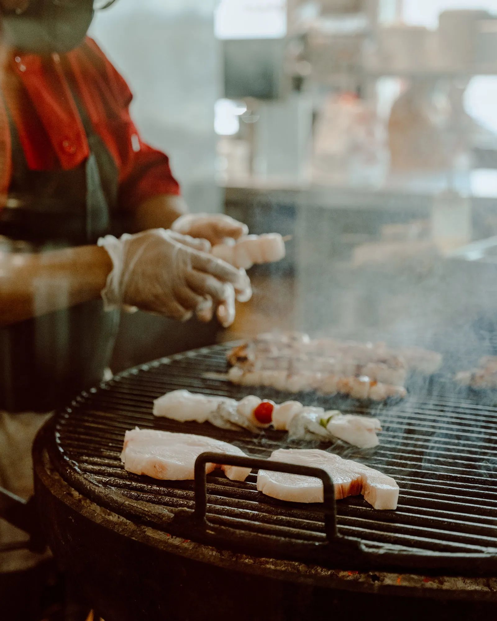 Wild Alaskan Weathervane Scallops on a Skewer