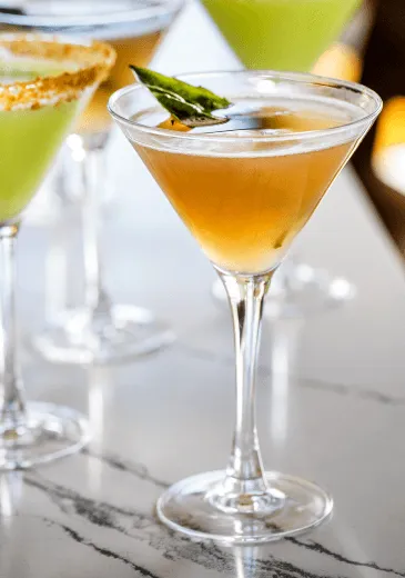 Grapefruit Basil Martini