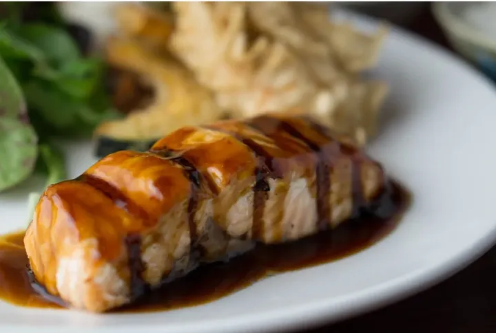 Salmon Teriyaki + Tempura
