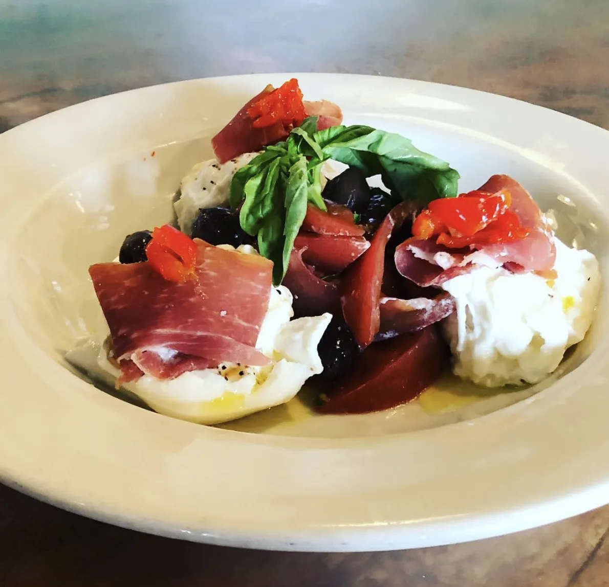 Burrata with Prosciutto