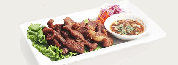 Thai Pork Jerky with Sticky Rice
