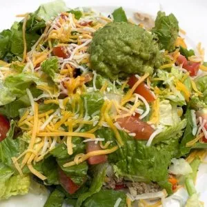 Ground Turkey & Grilled Veggie Tostada