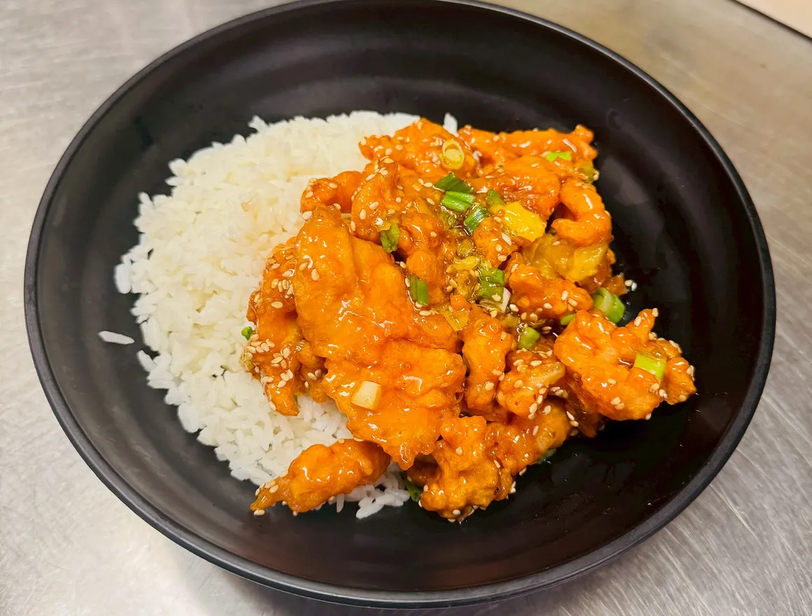Orange Chicken with Jasmine Rice
