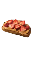 PB & Strawberry Toast