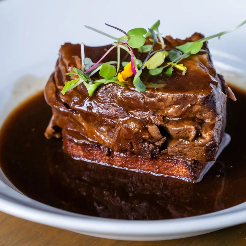 Short ribs, crispy polenta