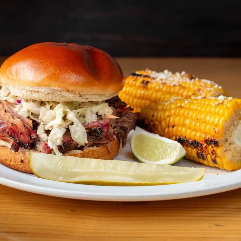 Sliced Brisket Sandwich