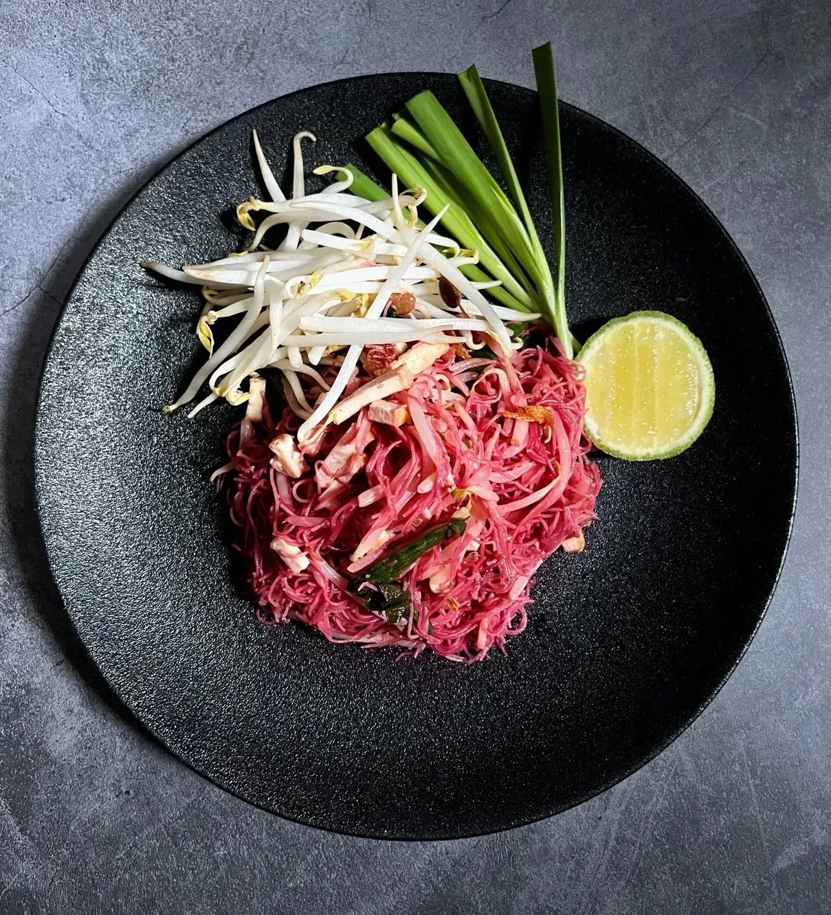 Beet Dyed Noodles