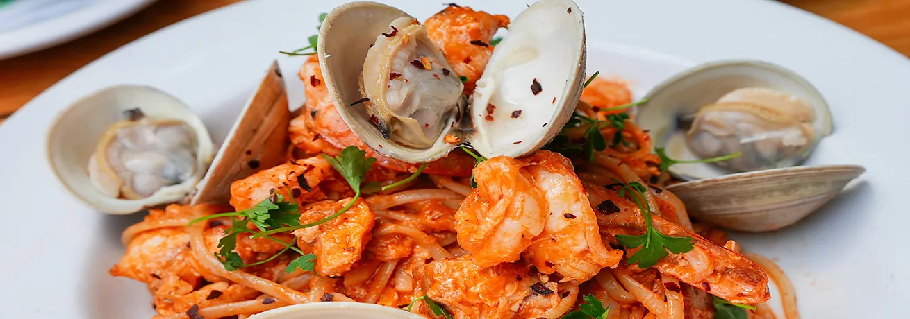 Seafood Diablo Pasta