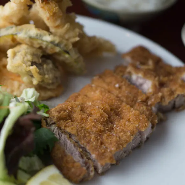 Pork Cutlet + Tempura Dinner
