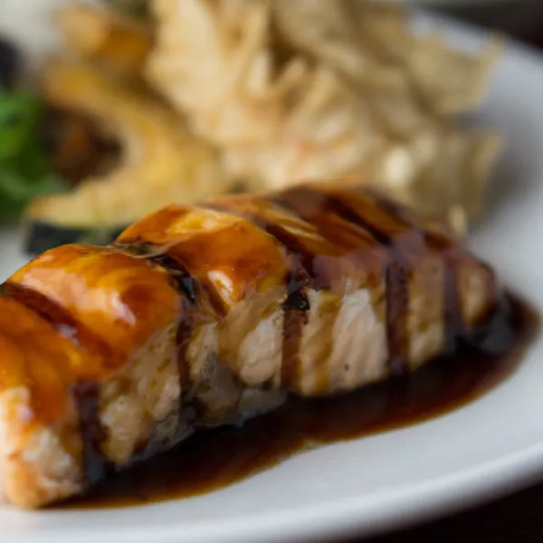 Salmon Teriyaki + Tempura