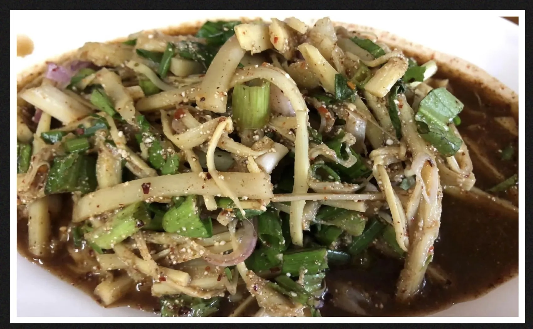 Spicy & Sour Bamboo Shoots Salad