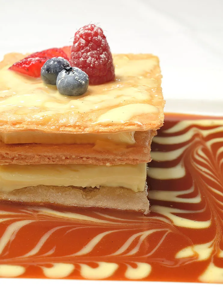 Crème brûlée napoleon