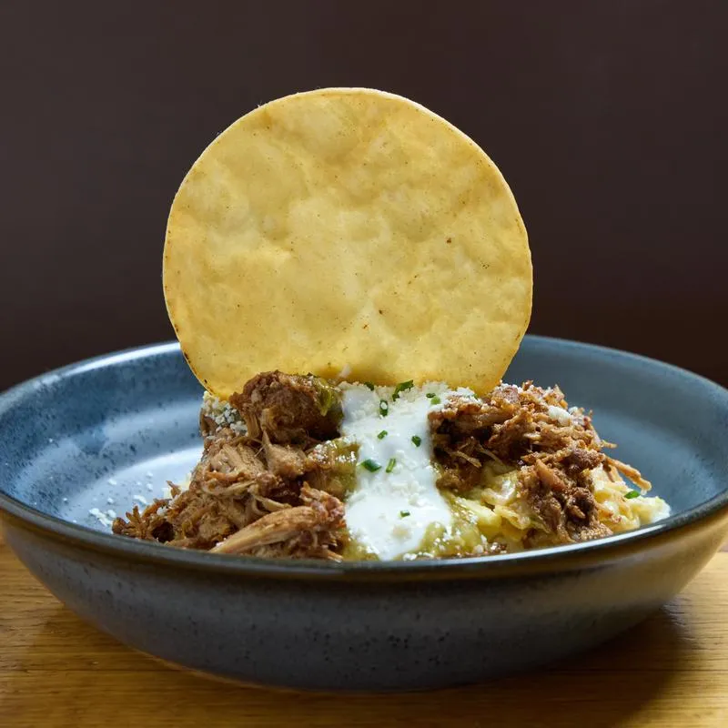 Pulled Pork Chilaquiles