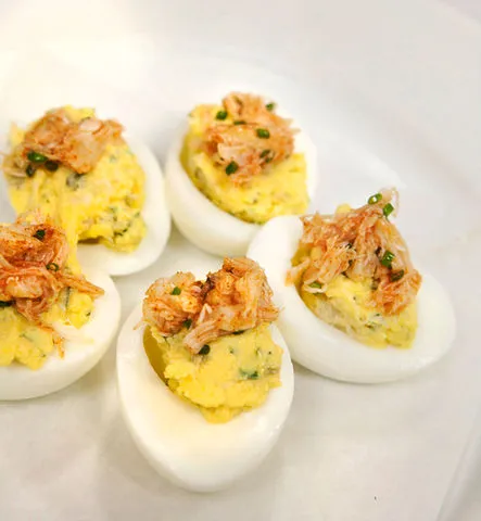 Crab Deviled Eggs