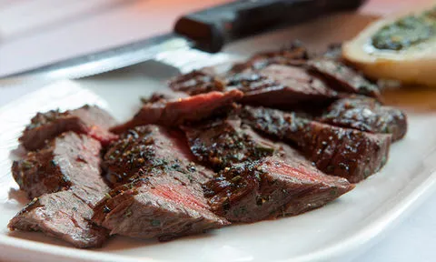Prime Skirt Steak, sliced